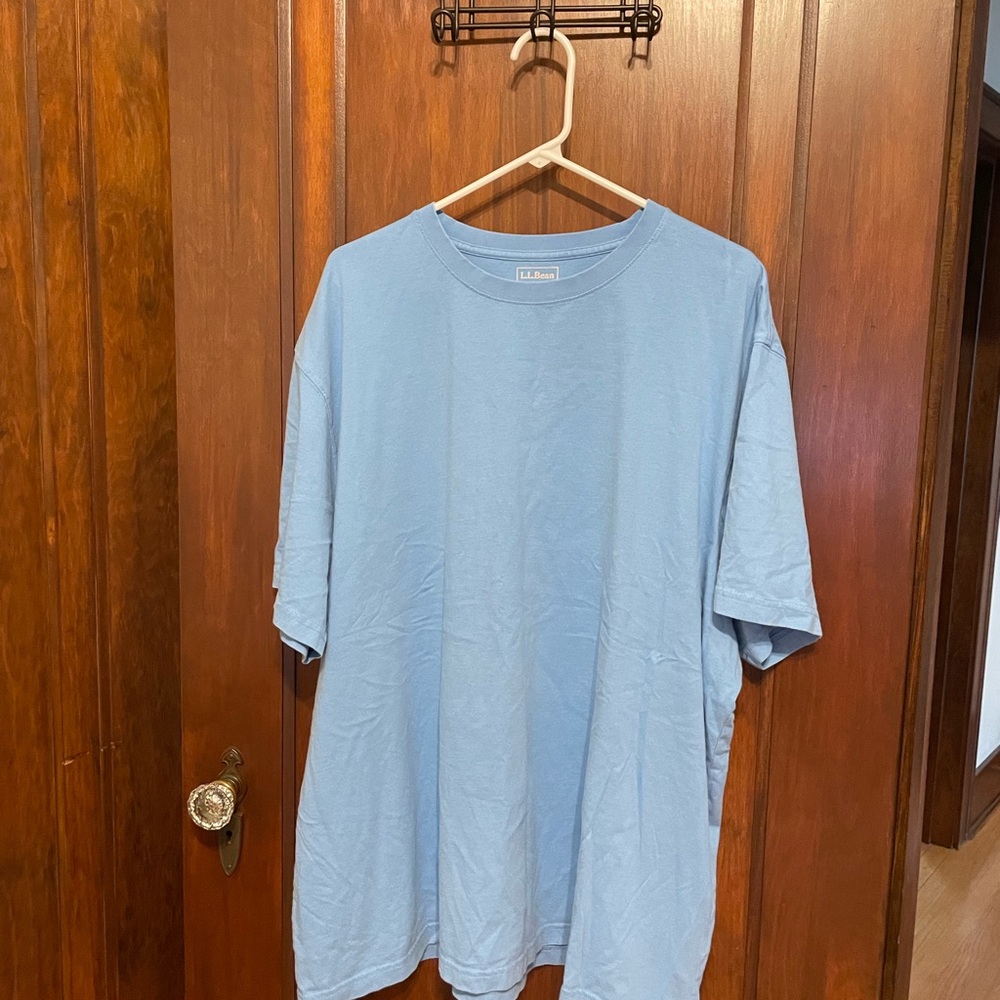 L.L. Bean Blue Short Sleeve Tee XXXL